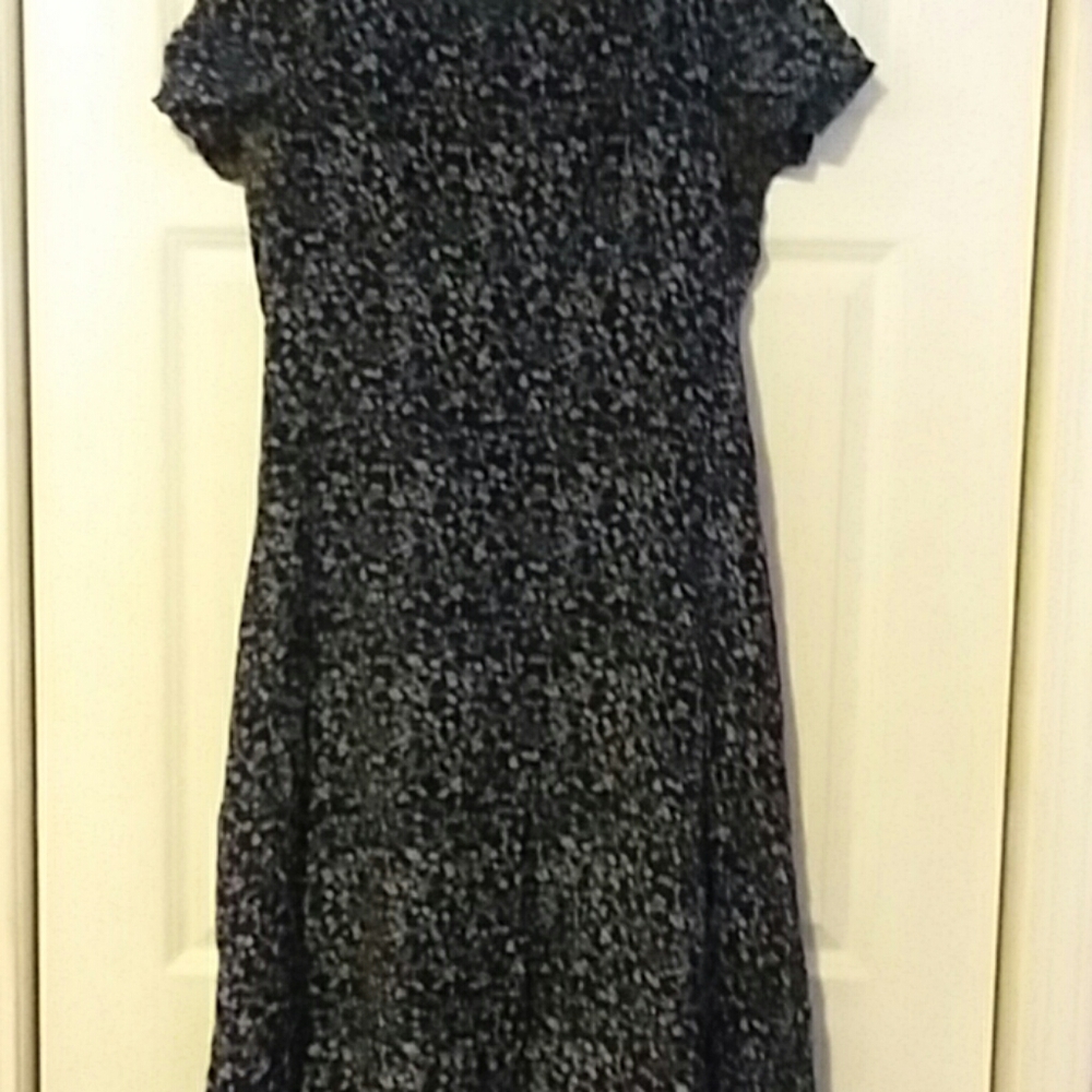 Navy Floral Dress